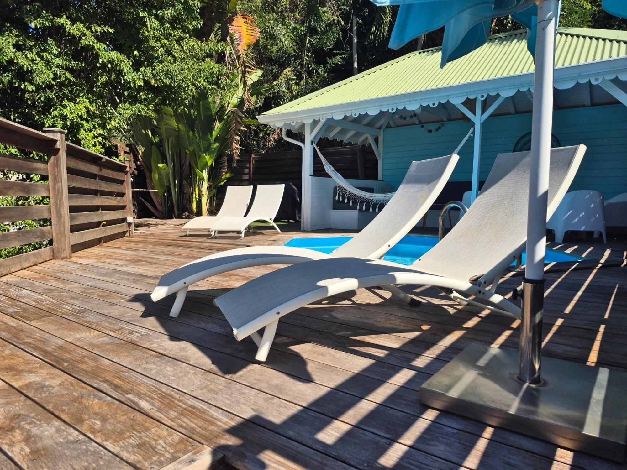 Villa Cannelle, Piscine, Vue Mer Deshaies Esterno foto