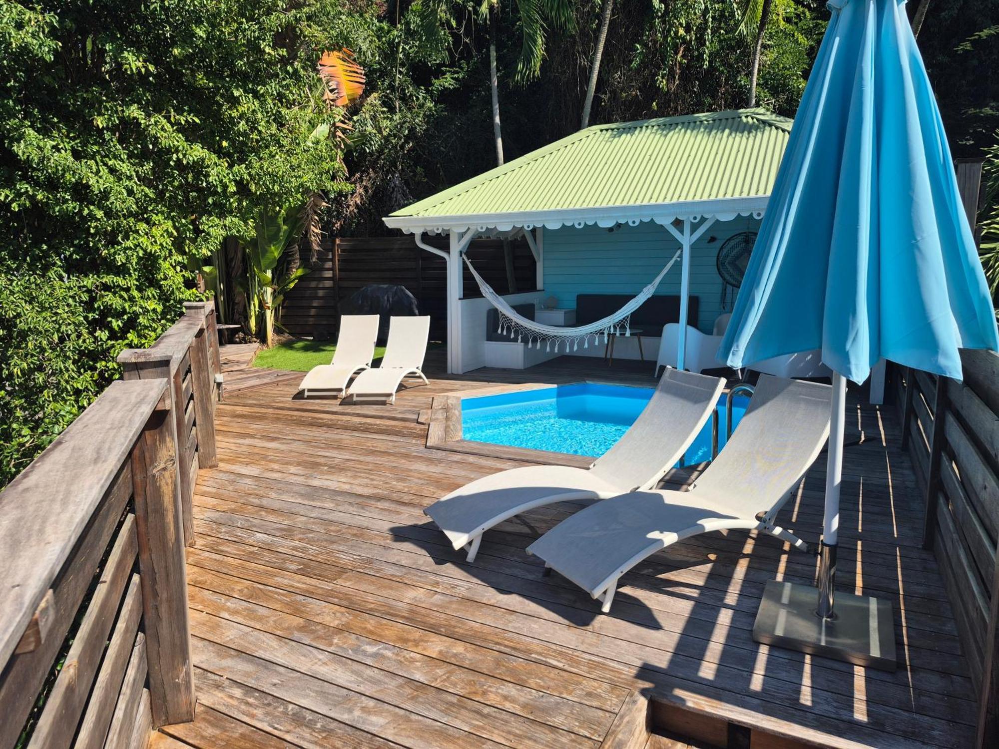 Villa Cannelle, Piscine, Vue Mer Deshaies Esterno foto