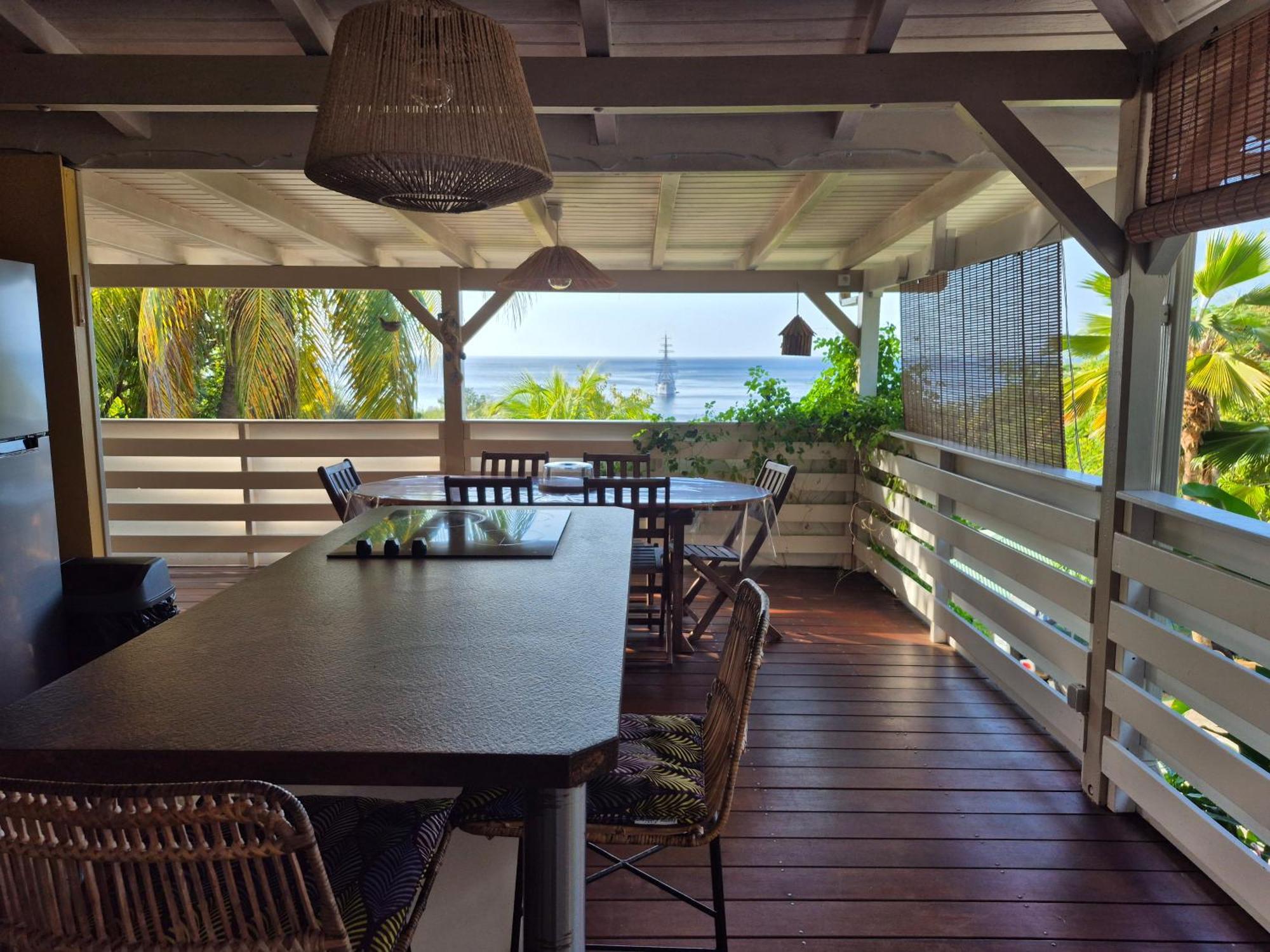 Villa Cannelle, Piscine, Vue Mer Deshaies Esterno foto
