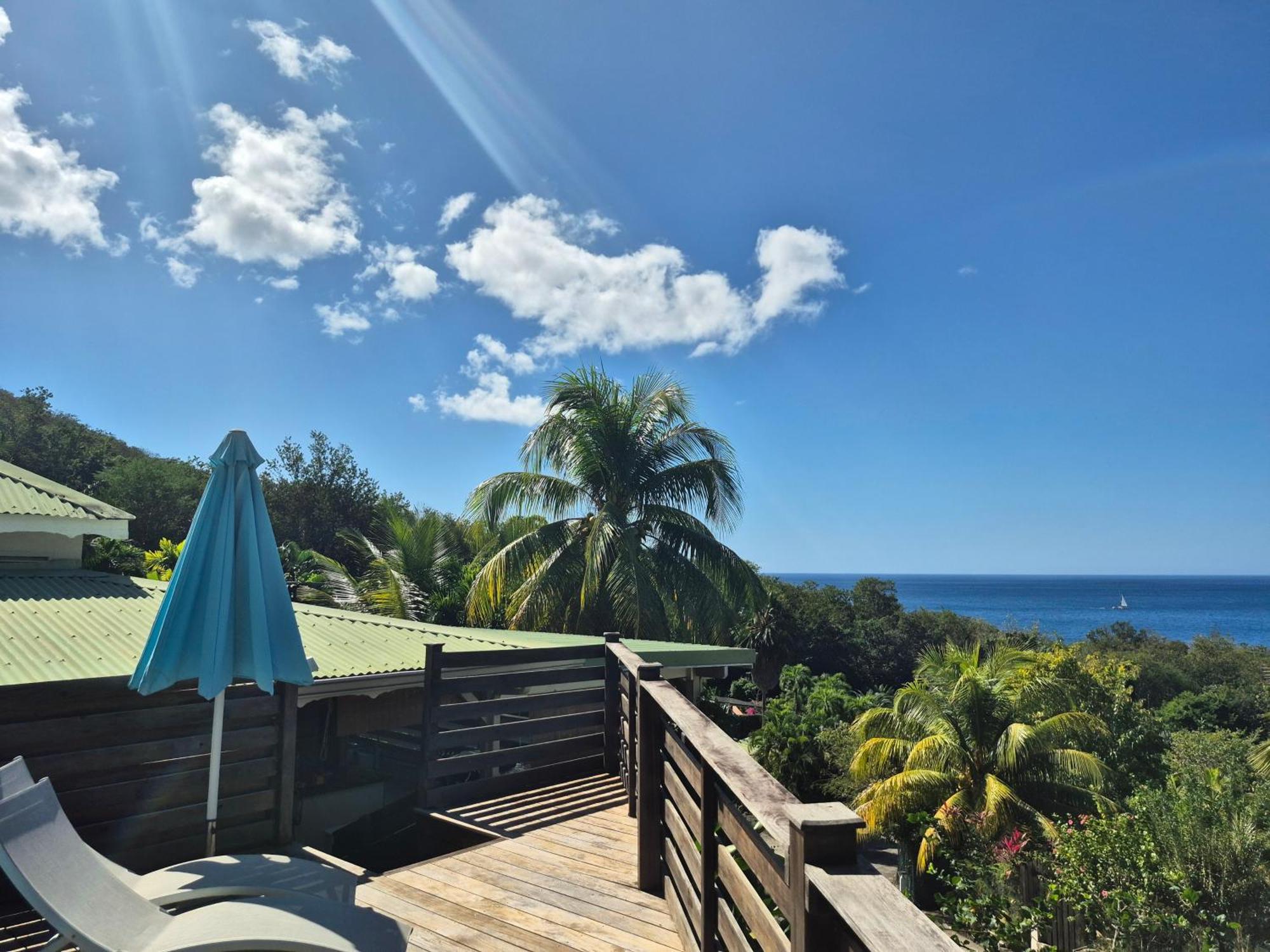 Villa Cannelle, Piscine, Vue Mer Deshaies Esterno foto